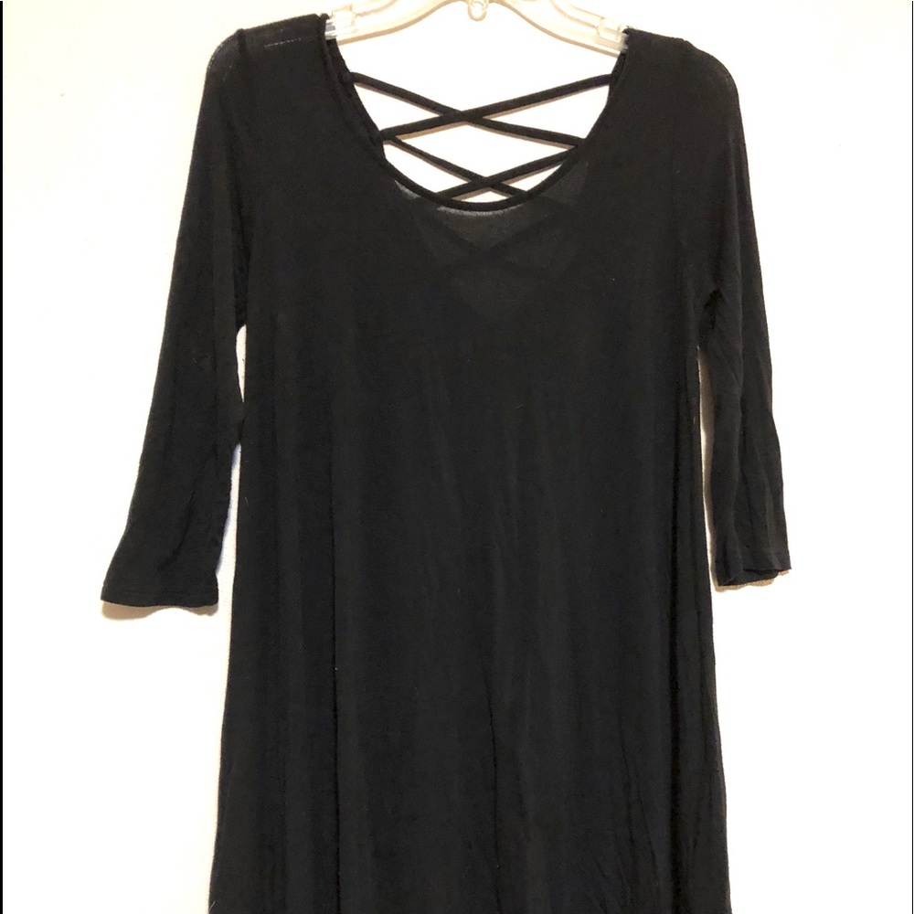 Sheer classic black dress!